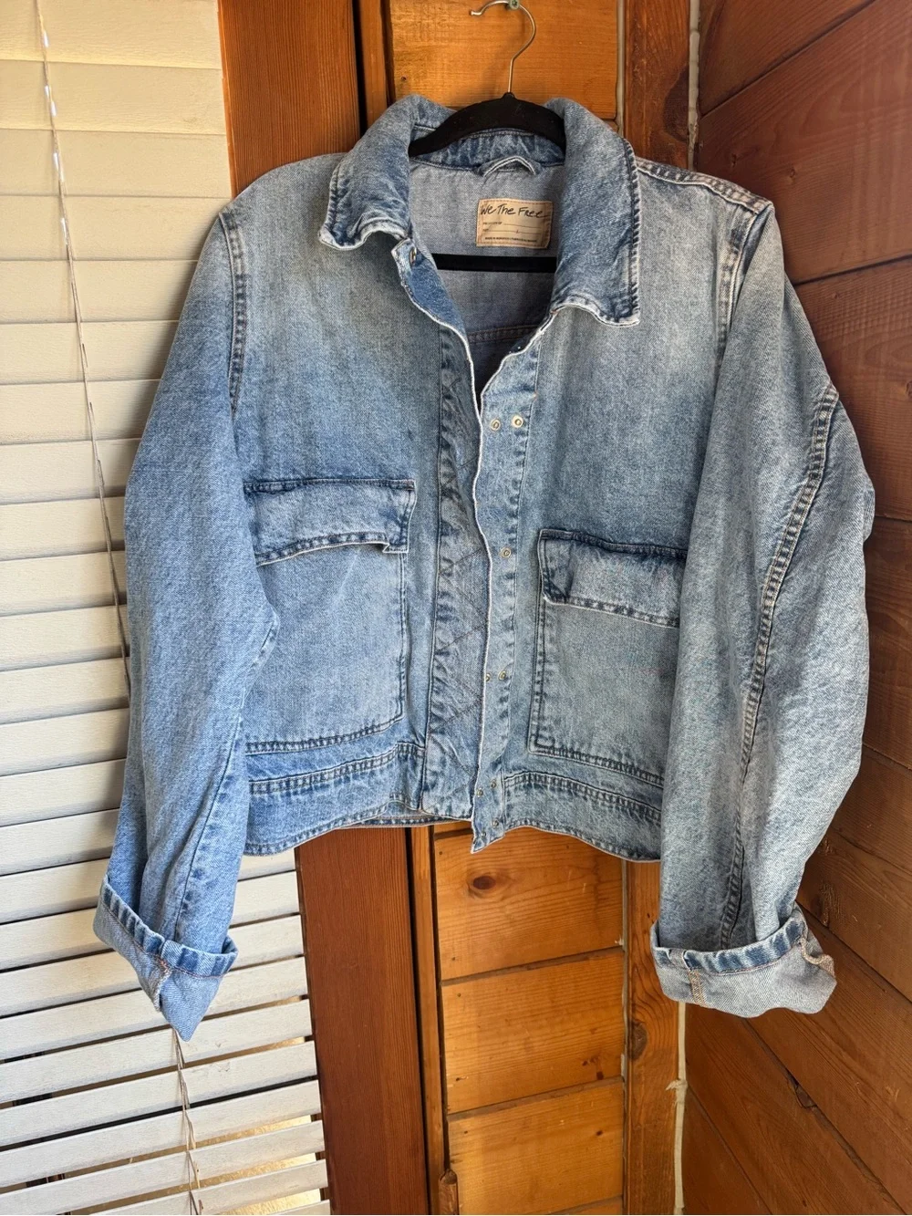 Free People Suzy Denim Jacket size L